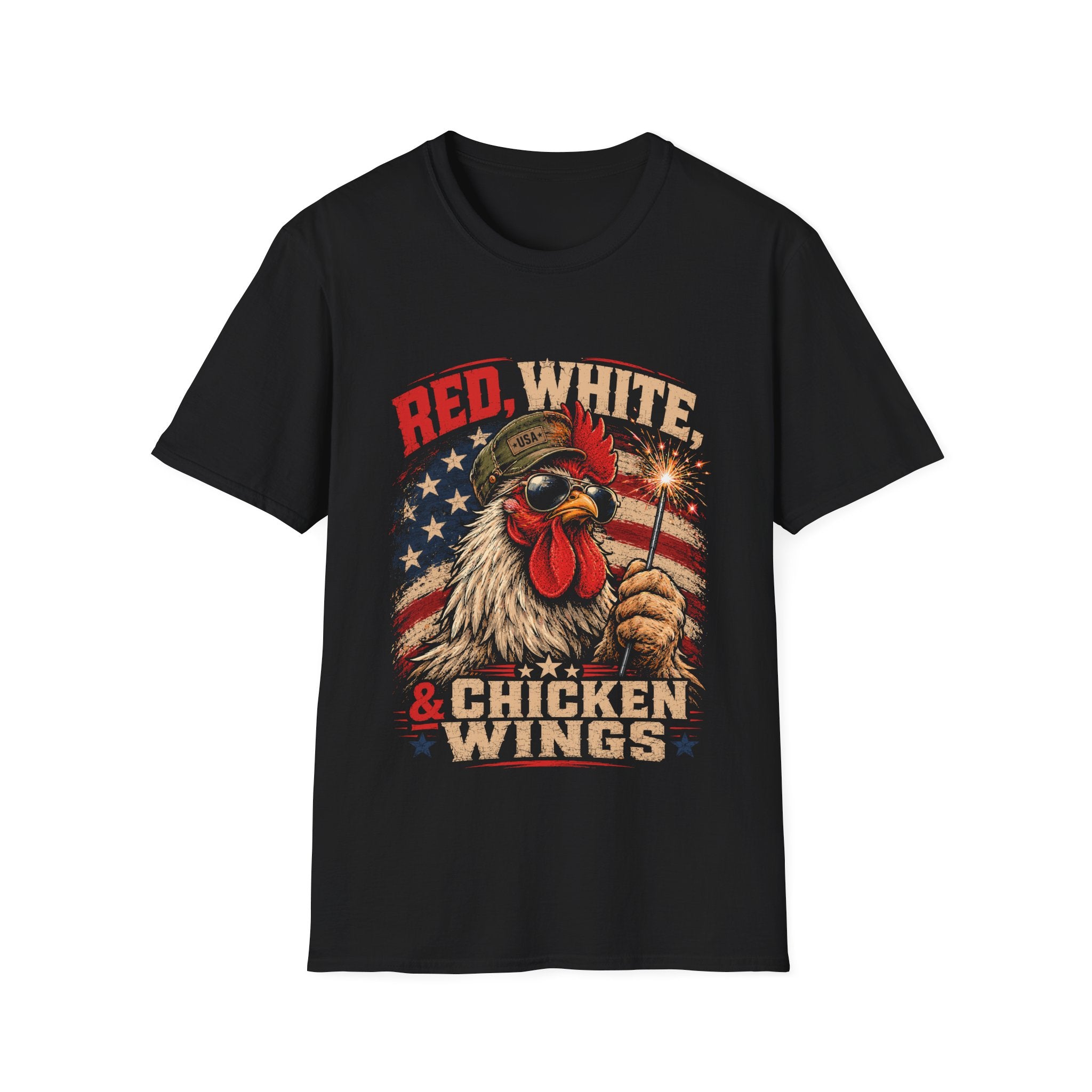Red, White & Chicken Wings T-Shirt