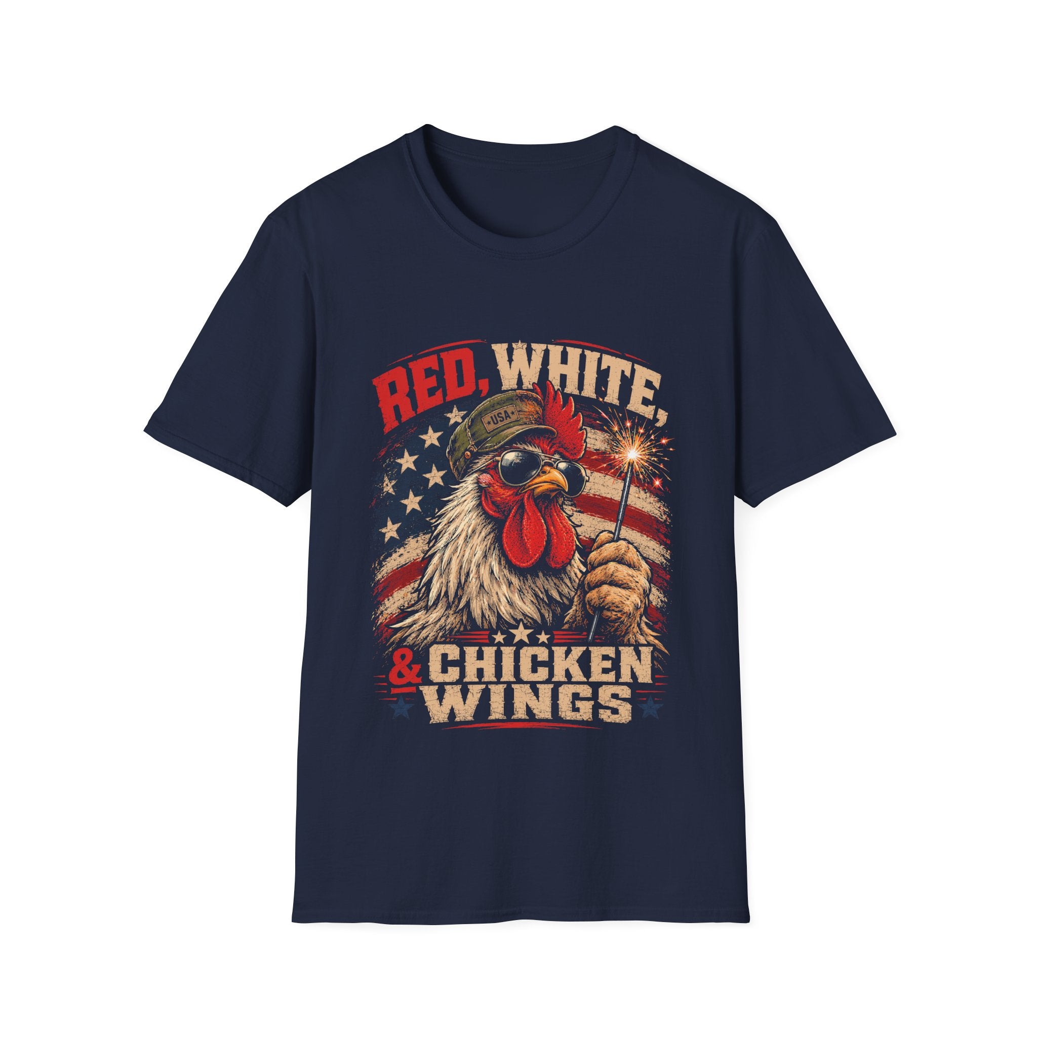 Red, White & Chicken Wings T-Shirt