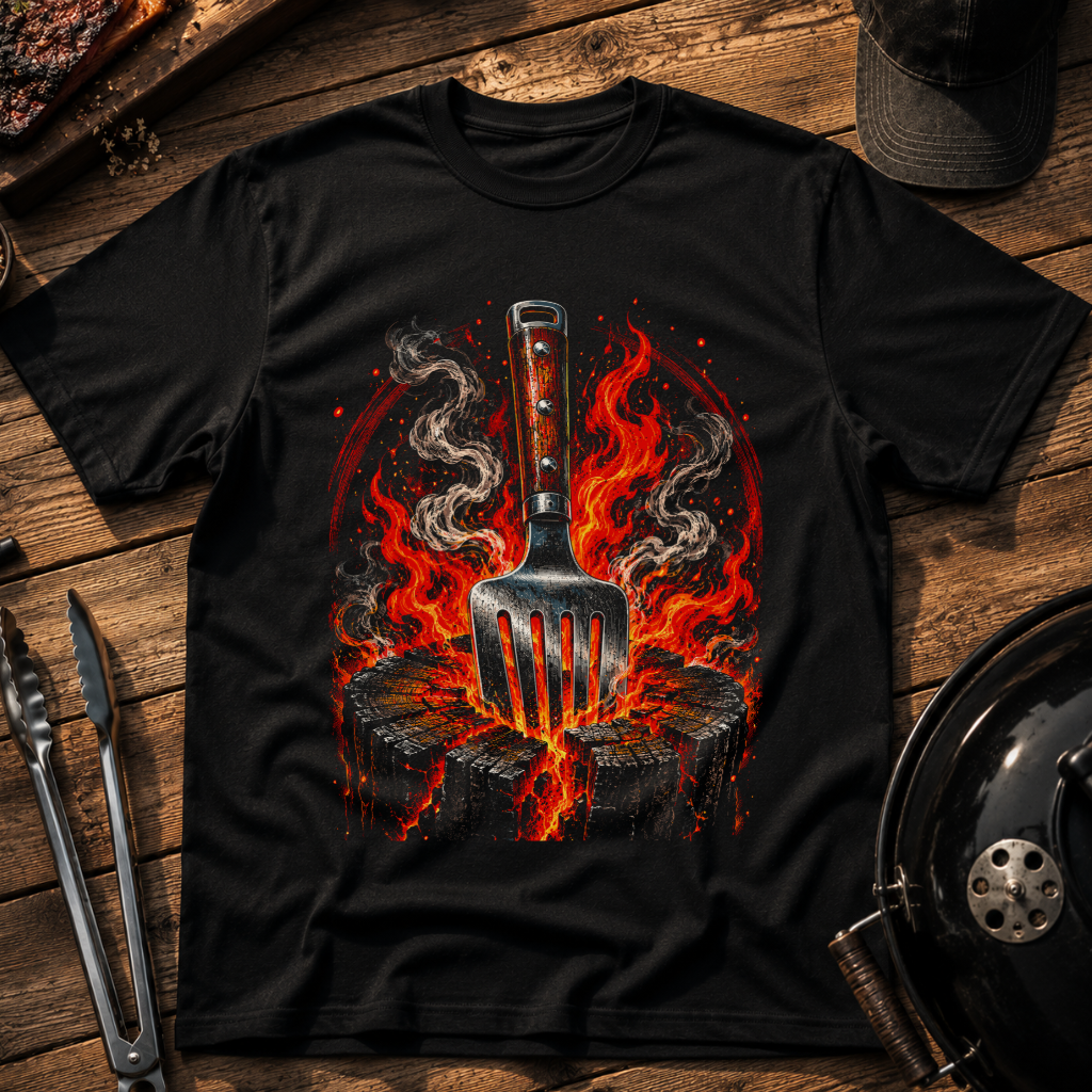 Grill Fork Flames T-Shirt