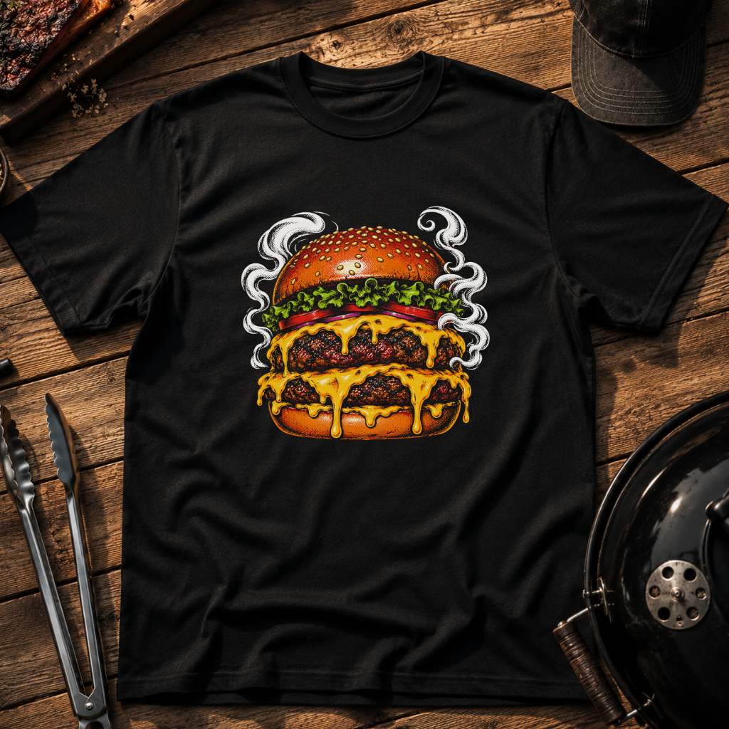 Smoky Double Cheeseburger T-Shirt