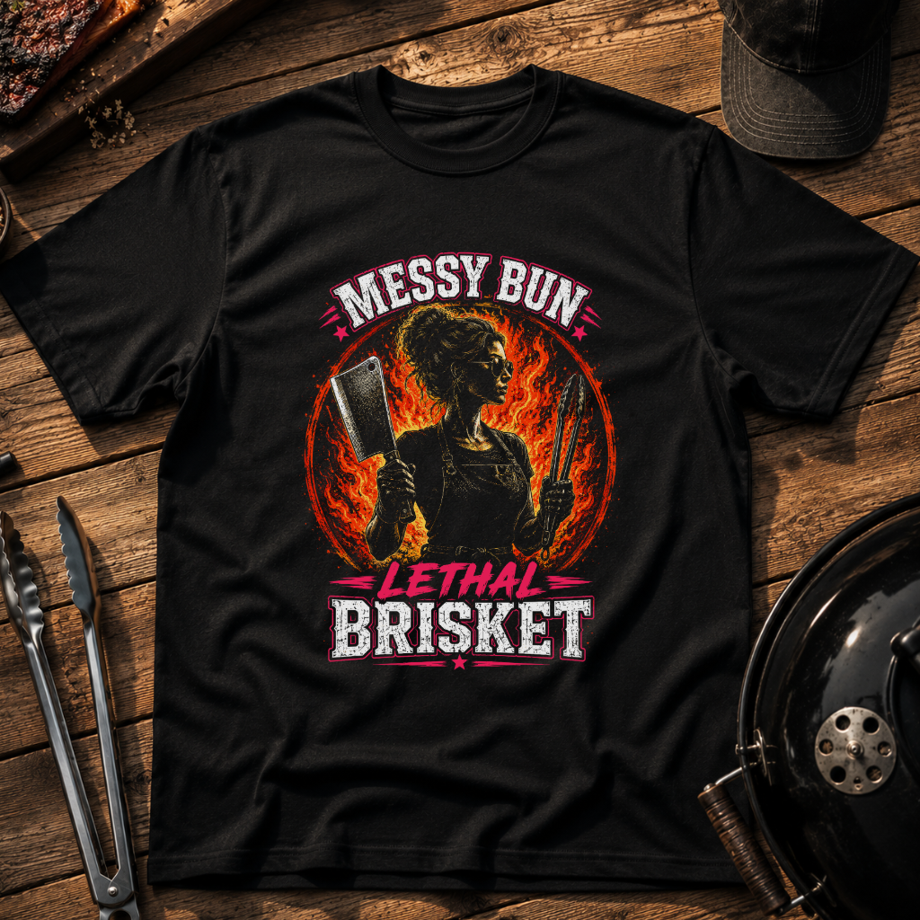 Messy Bun Lethal Brisket T-Shirt