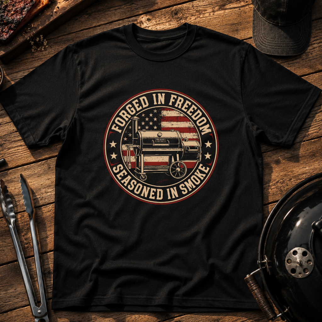 Forged in Freedom BBQ Grill T-Shirt