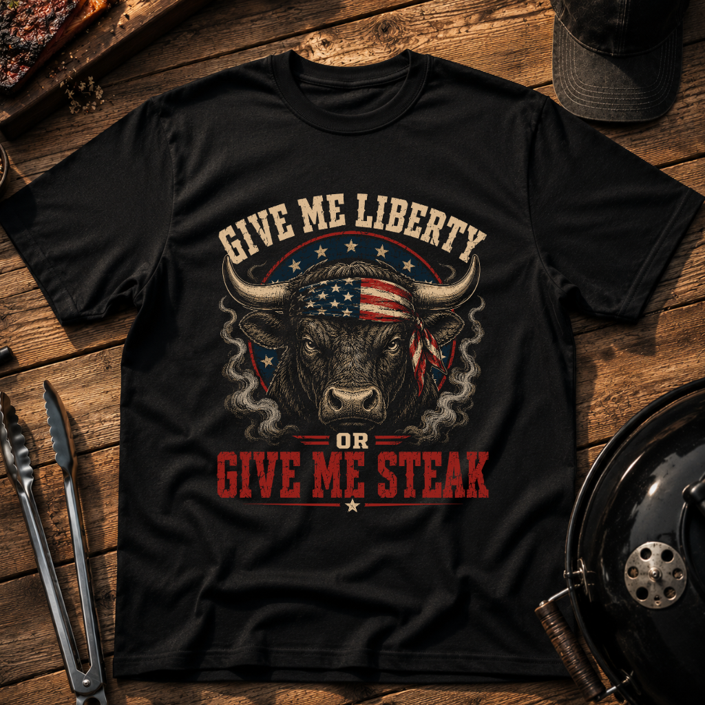 Give Me Liberty Bull T-Shirt