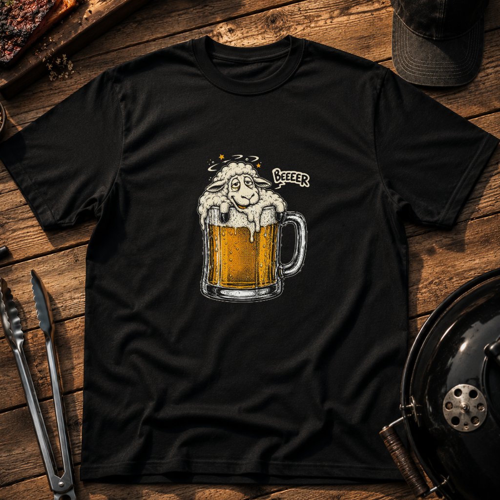 Sheep in Beer Mug T‑Shirt