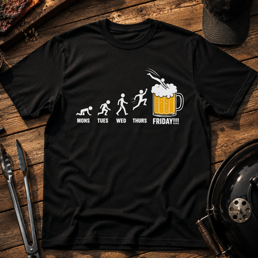 Friday Evolution Beer T‑Shirt