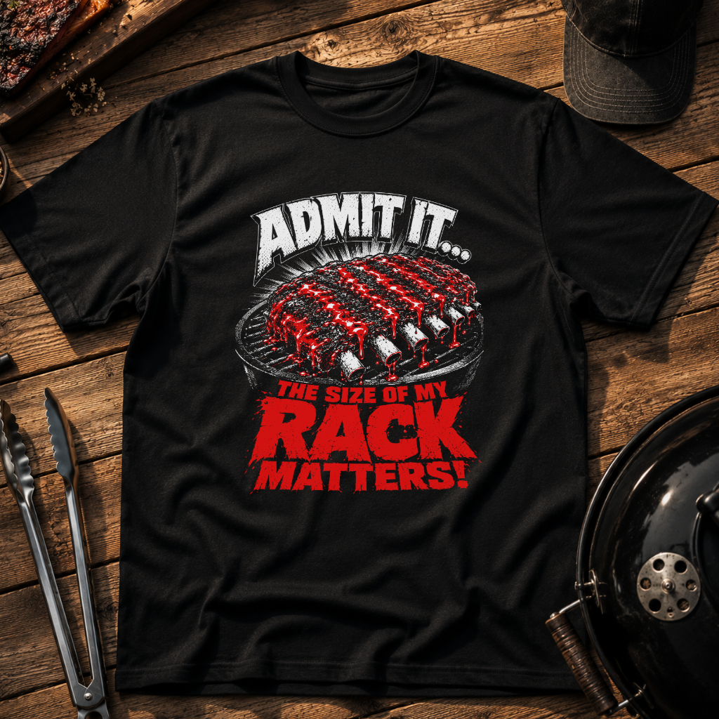 The Size of My Rack Matters NOIR T-Shirt
