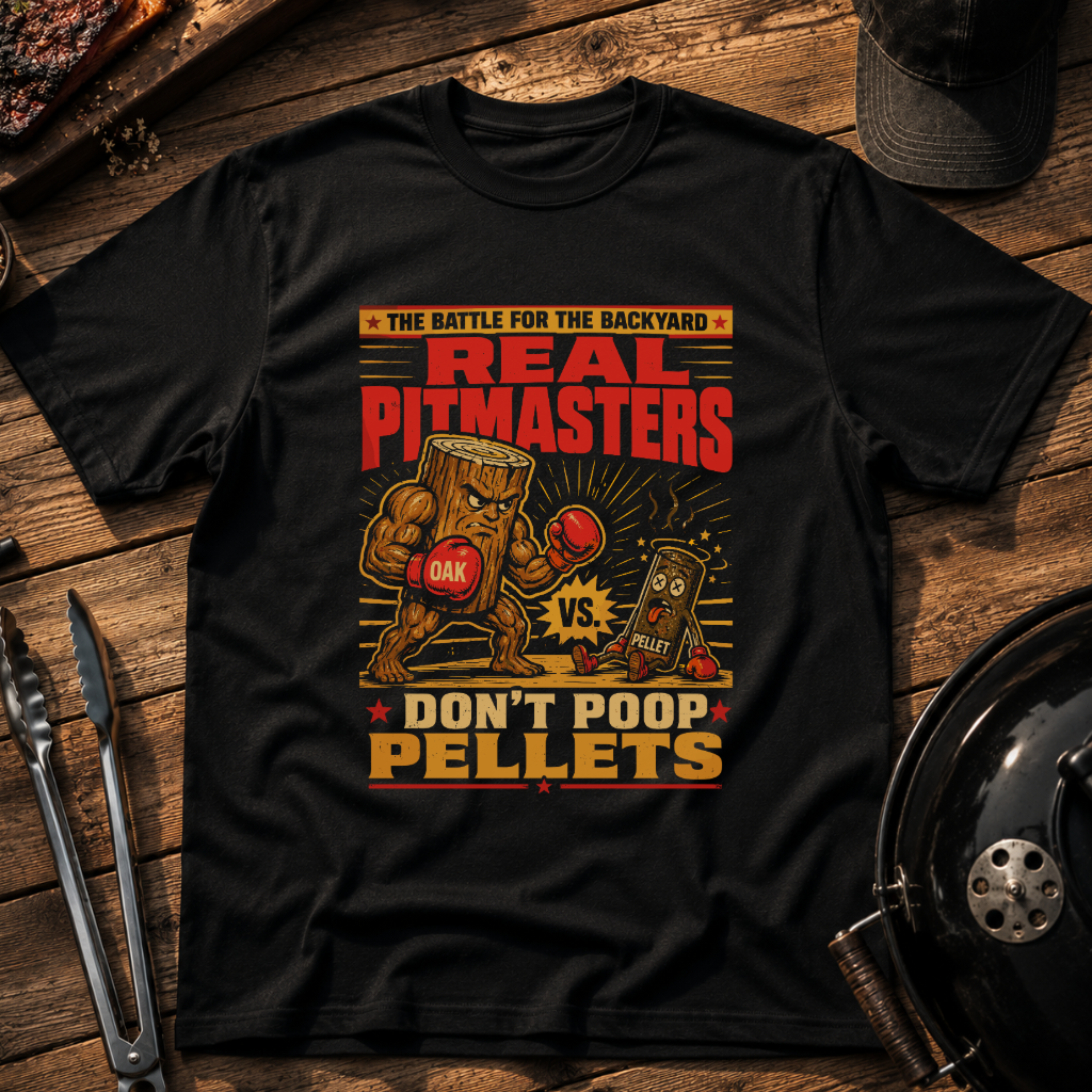 Real Pitmasters Don’t Poop Pellets T‑Shirt