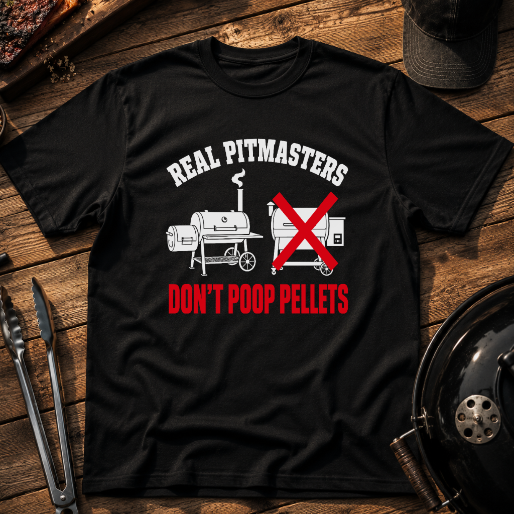 Real Pitmasters Don't Poop Pellets T‑Shirt