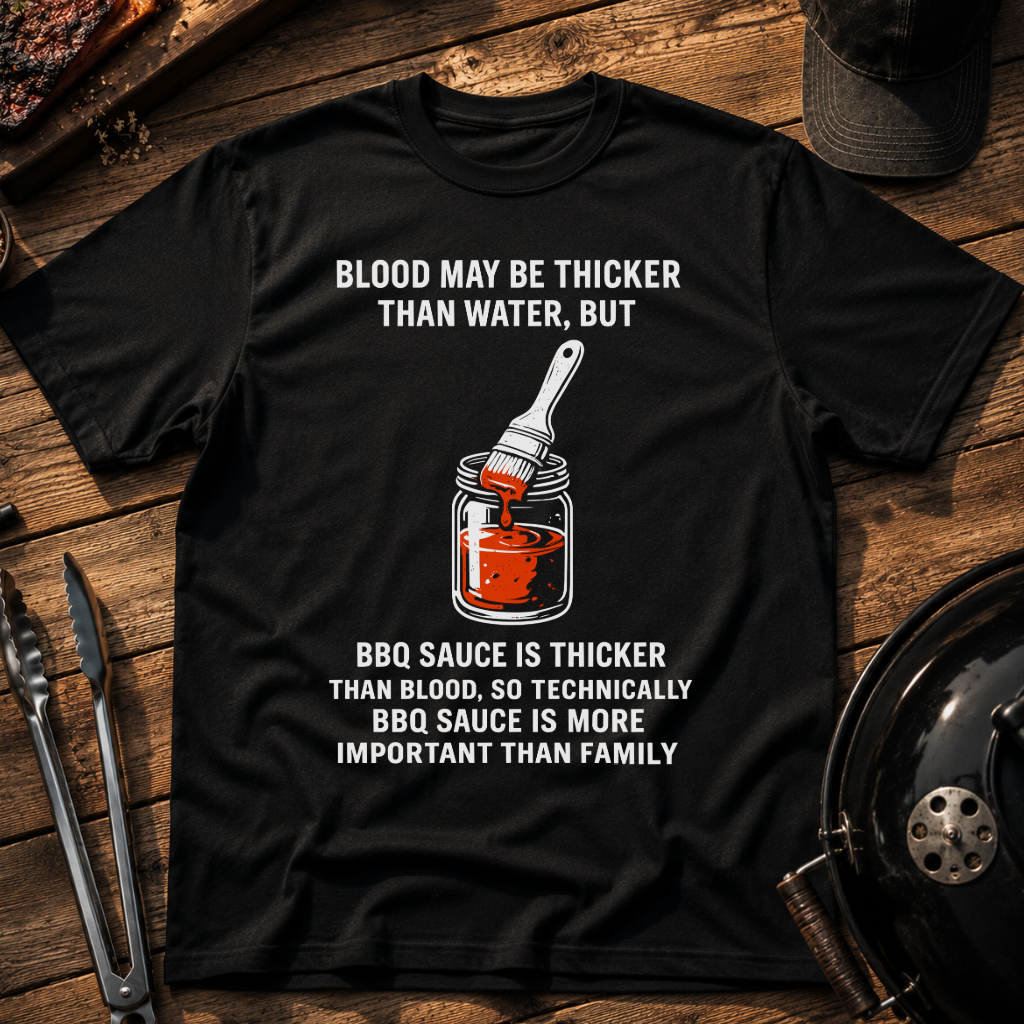 BBQ Sauce Is Thicker Than Blood T-Shirt