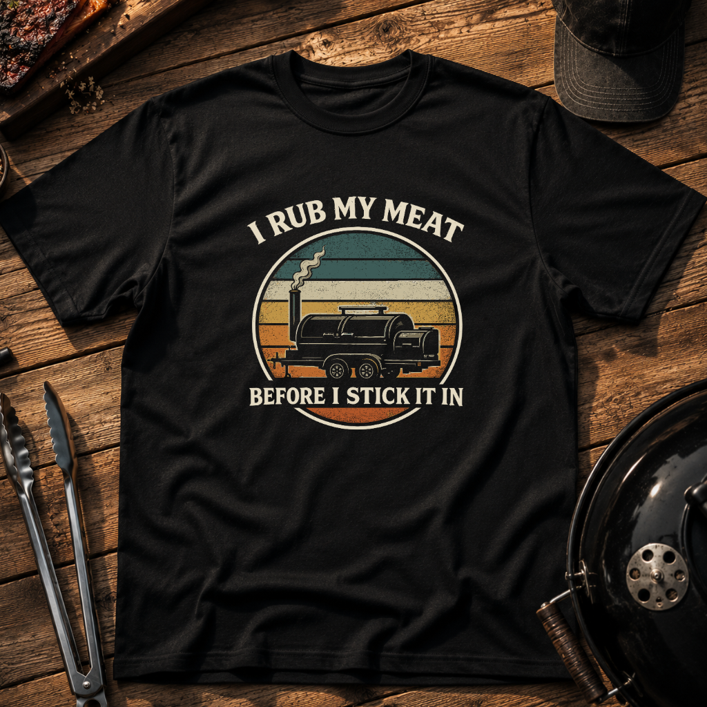 I Rub My Meat BBQ T-Shirt