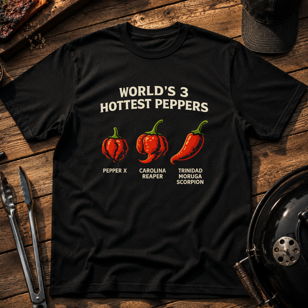 World’s 3 Hottest Peppers T-Shirt