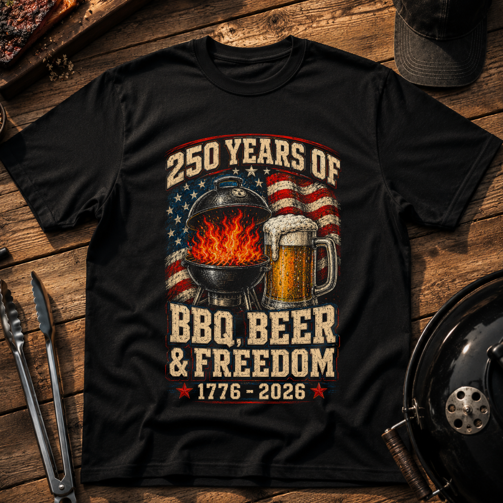 250 Years of BBQ, Beer & Freedom T-Shirt