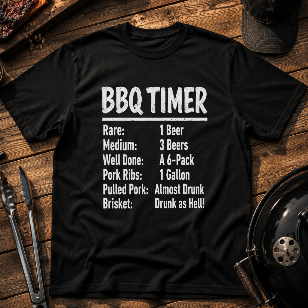 BBQ Timer Funny Grilling T-Shirt