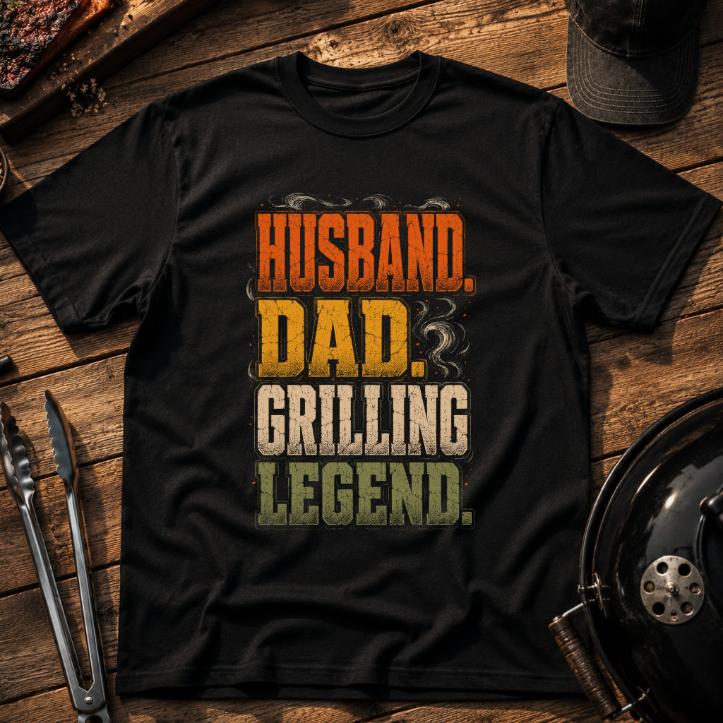 Husband Dad Grilling Legend T-Shirt