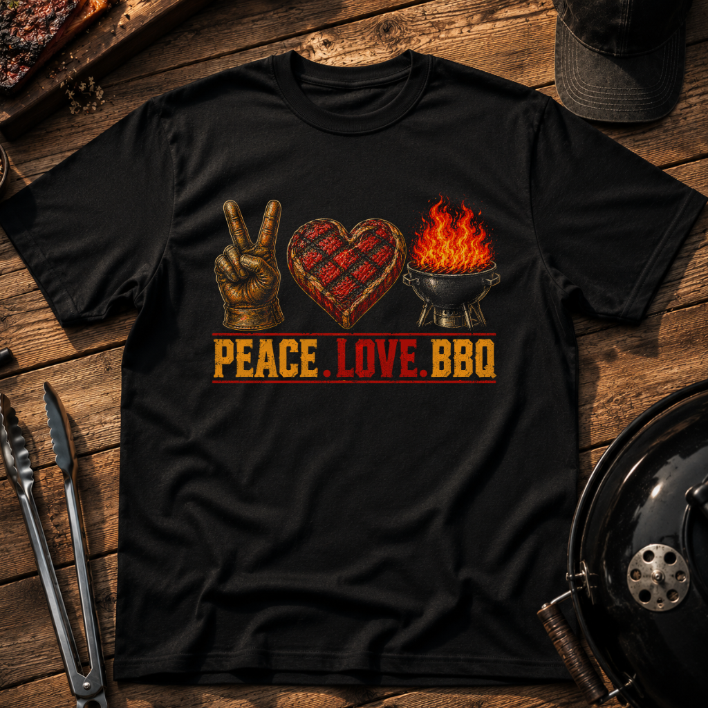 Peace Love BBQ T-Shirt