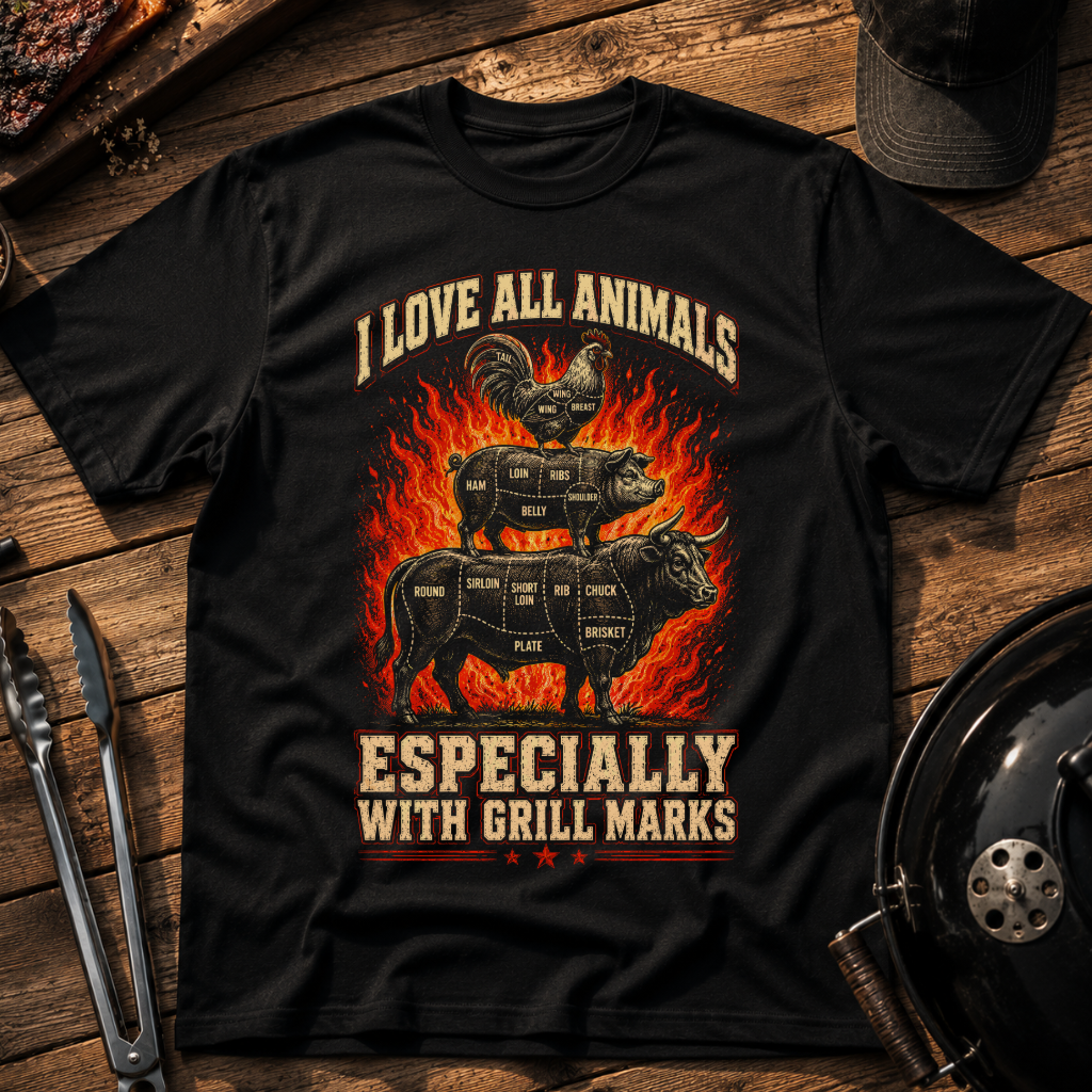 I Love All Animals T‑Shirt