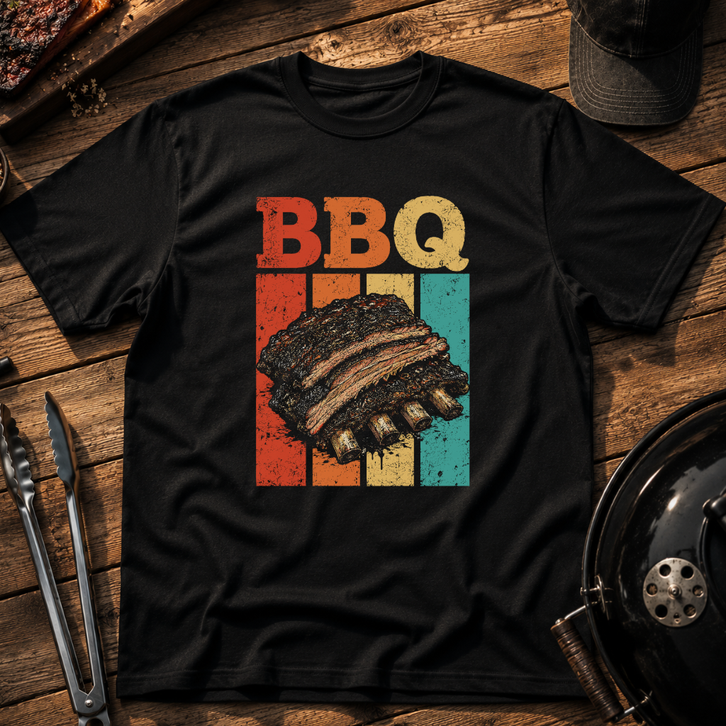 Retro BBQ Ribs T‑Shirt
