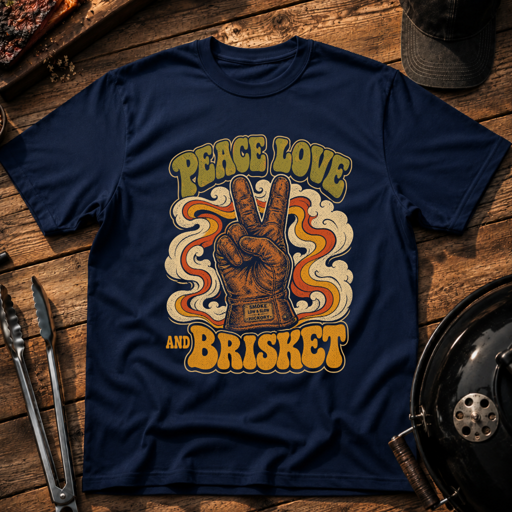 Peace Love Brisket T‑Shirt