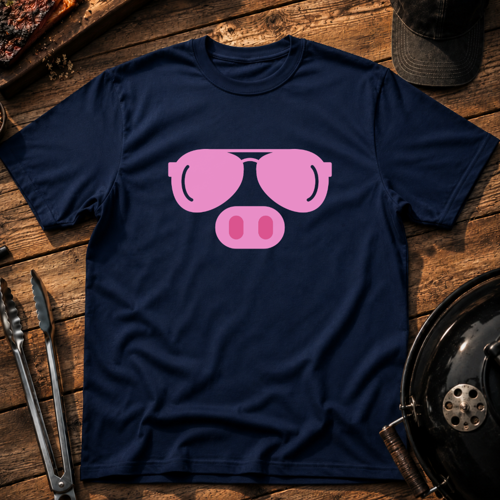 Pig Face Sunglasses T-Shirt