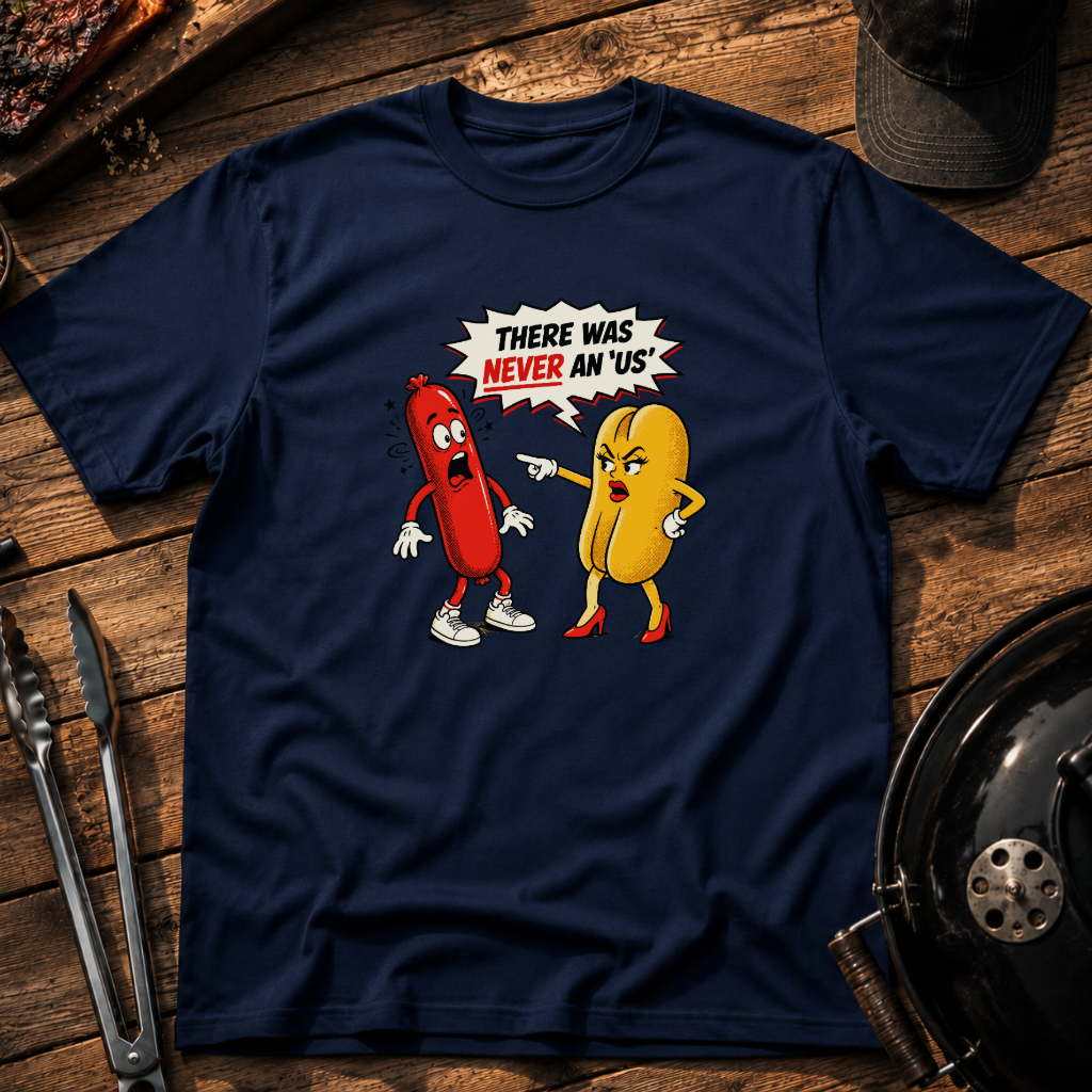 Funny Hot Dog & Bun Breakup T-Shirt