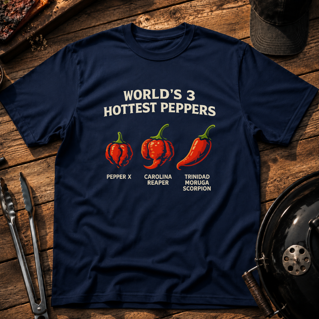 World’s 3 Hottest Peppers T-Shirt