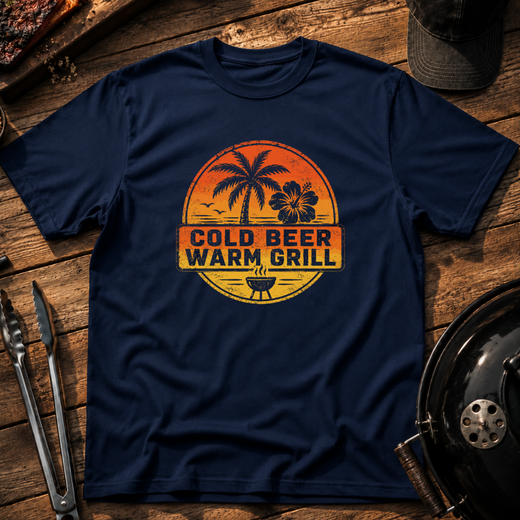 Cold Beer Warm Grill T-Shirt