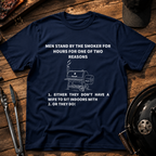 Men Stand By The Smoker T‑Shirt