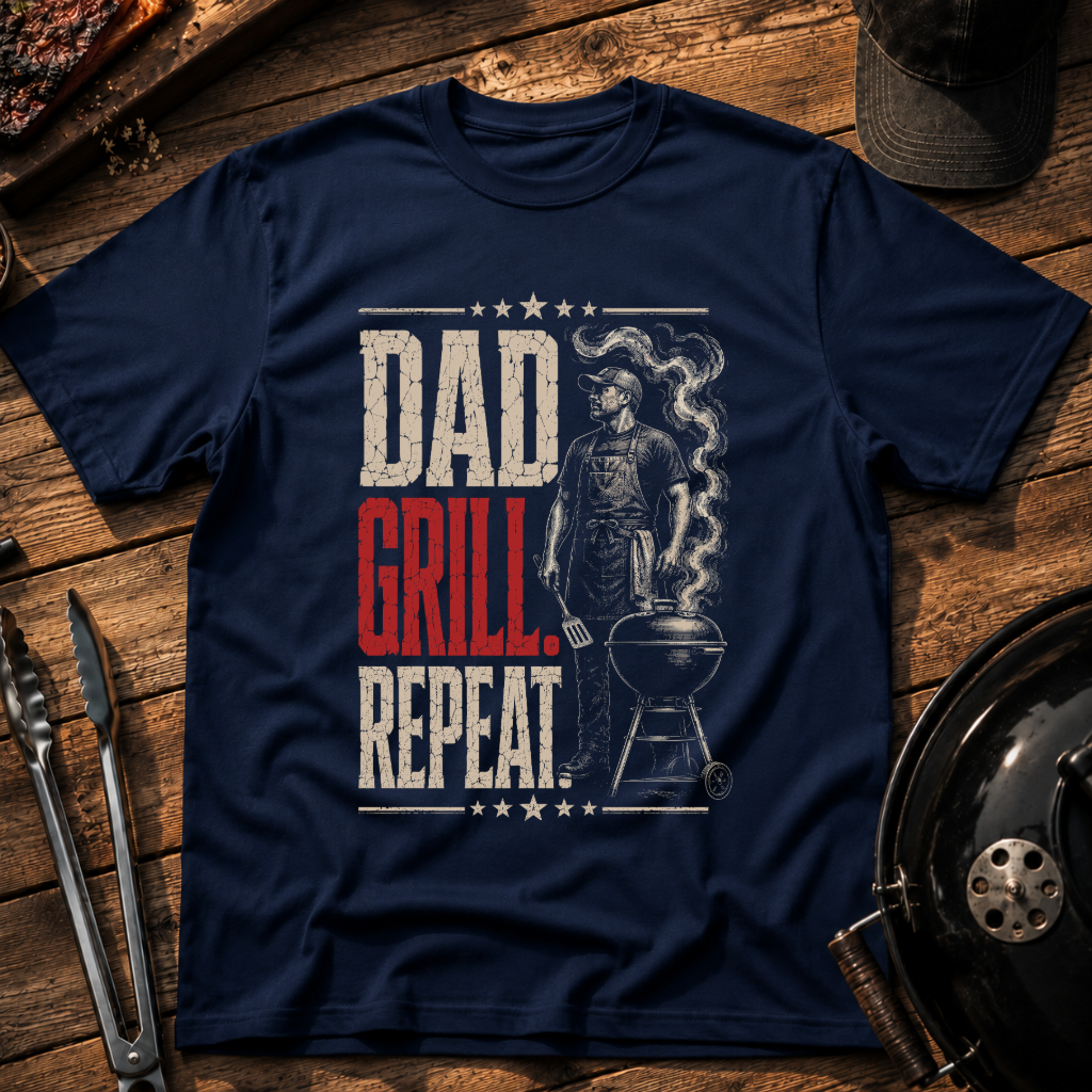 Dad Grill Repeat T-Shirt