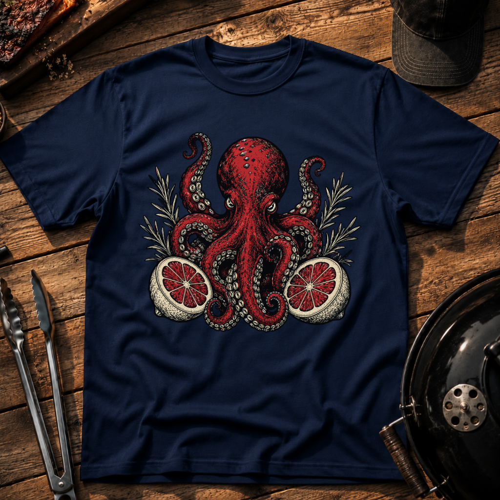 Red Octopus T‑Shirt