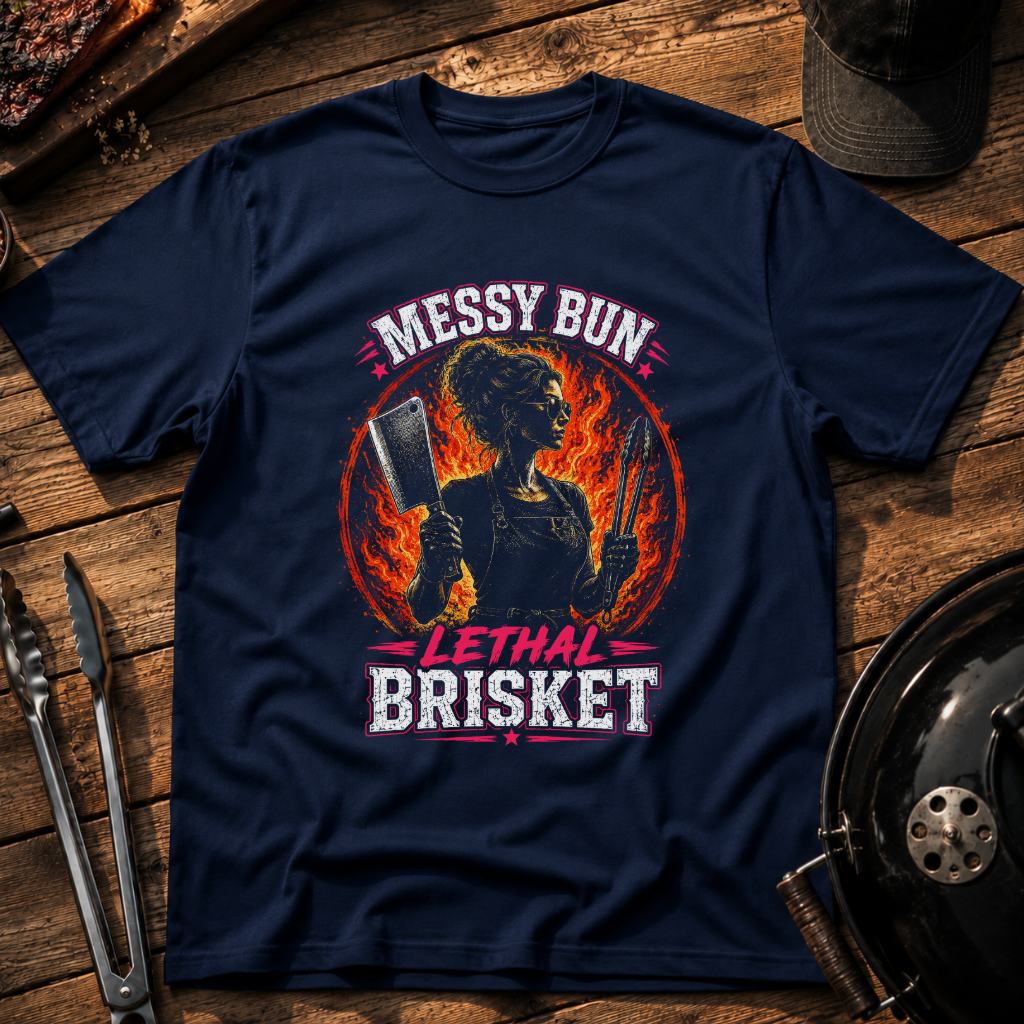 Messy Bun Lethal Brisket T-Shirt
