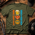 Retro Beer & Sunshine T-Shirt