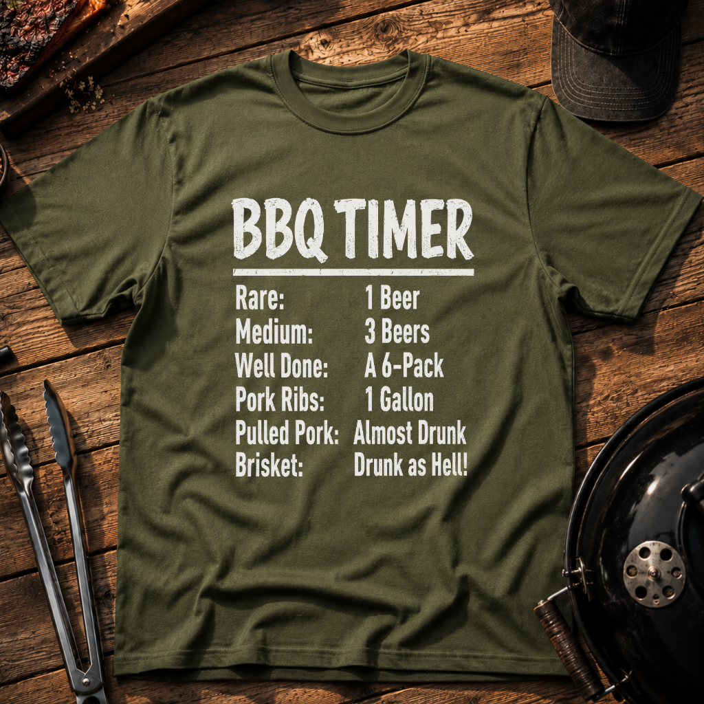 BBQ Timer Funny Grilling T-Shirt