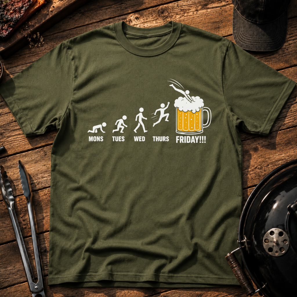 Friday Evolution Beer T‑Shirt
