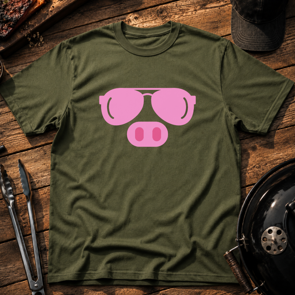 Pig Face Sunglasses T-Shirt