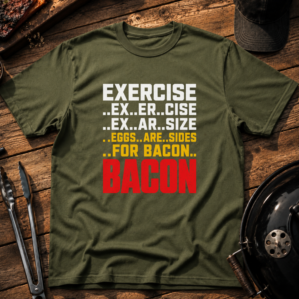 Funny Bacon Exercise T-Shirt