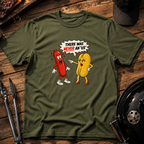 Funny Hot Dog & Bun Breakup T-Shirt