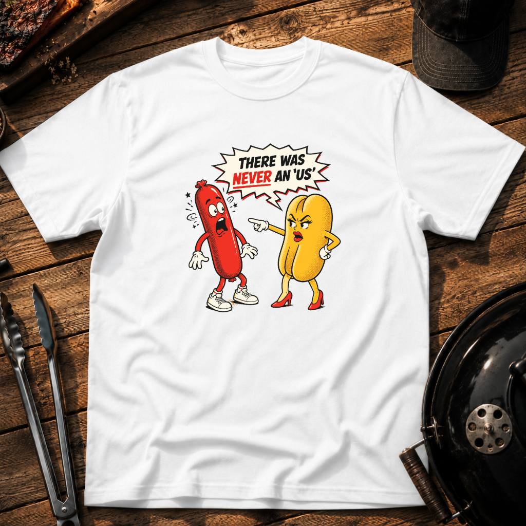Funny Hot Dog & Bun Breakup T-Shirt