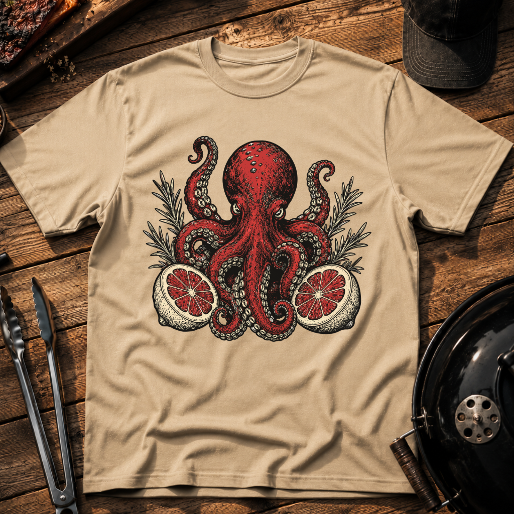 Red Octopus T‑Shirt