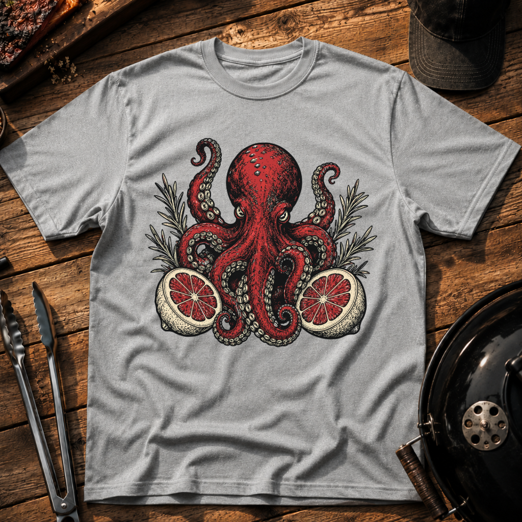 Red Octopus T‑Shirt