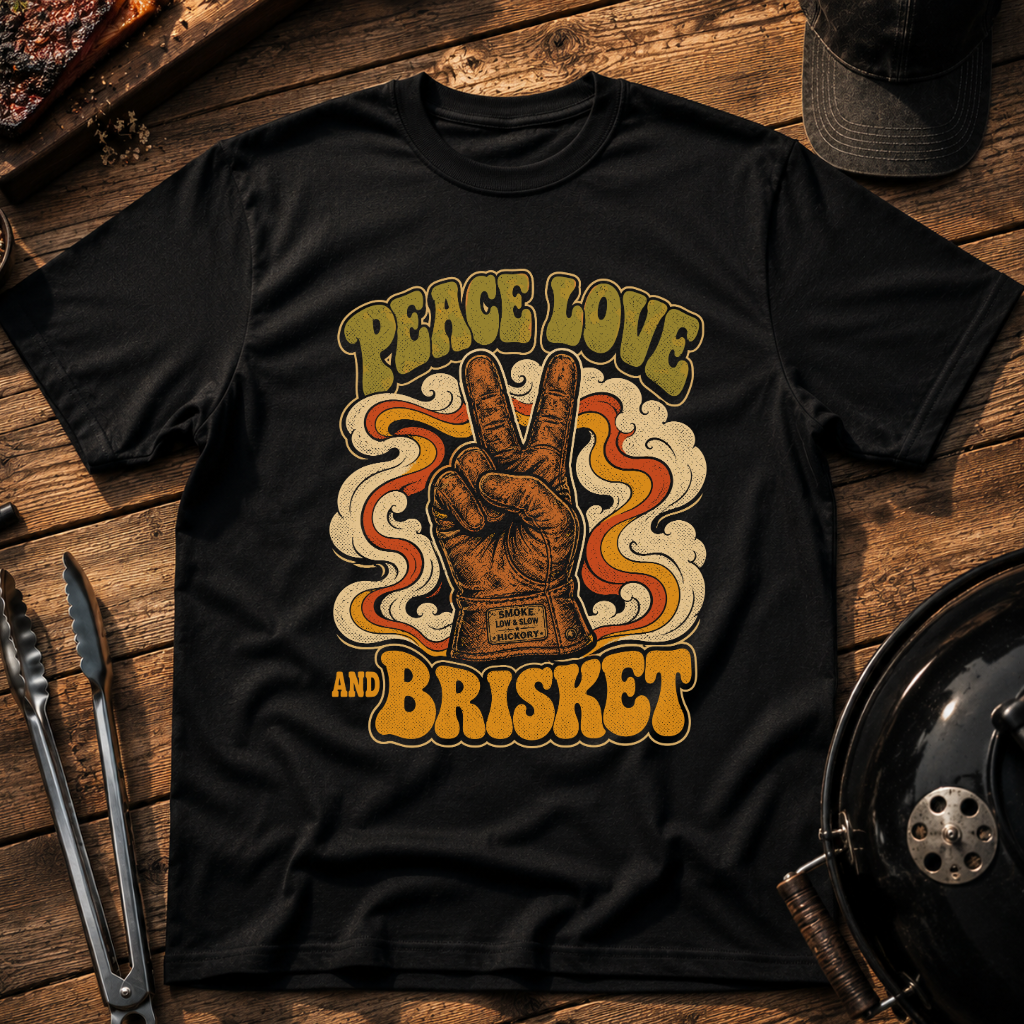 Peace Love Brisket T‑Shirt