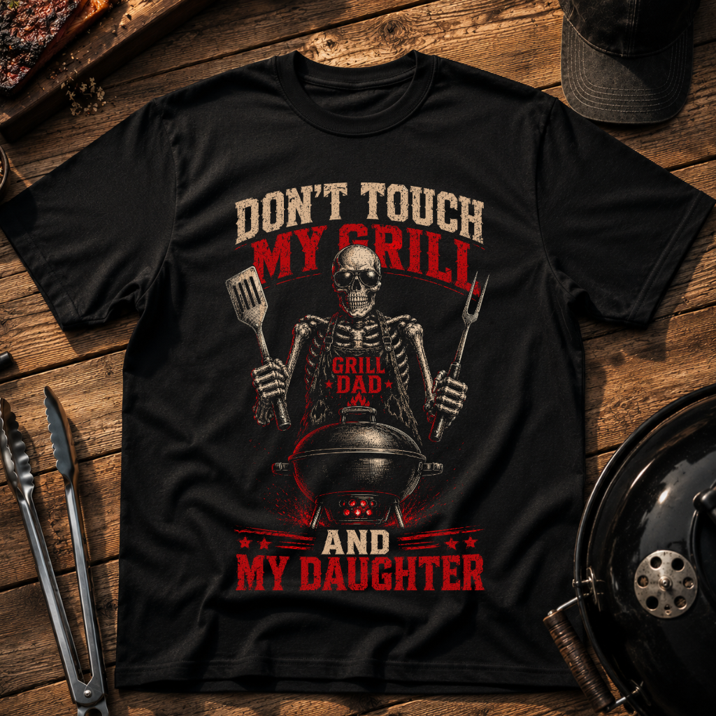 Don't Touch My Grill Skeleton T-Shirt